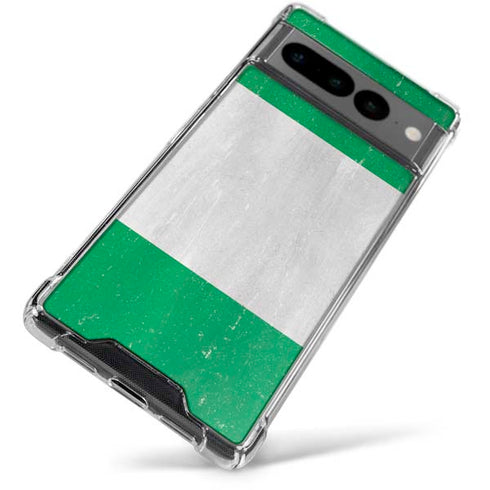 Nigeria Flag Distressed Google Pixel 7 Pro Clear Case